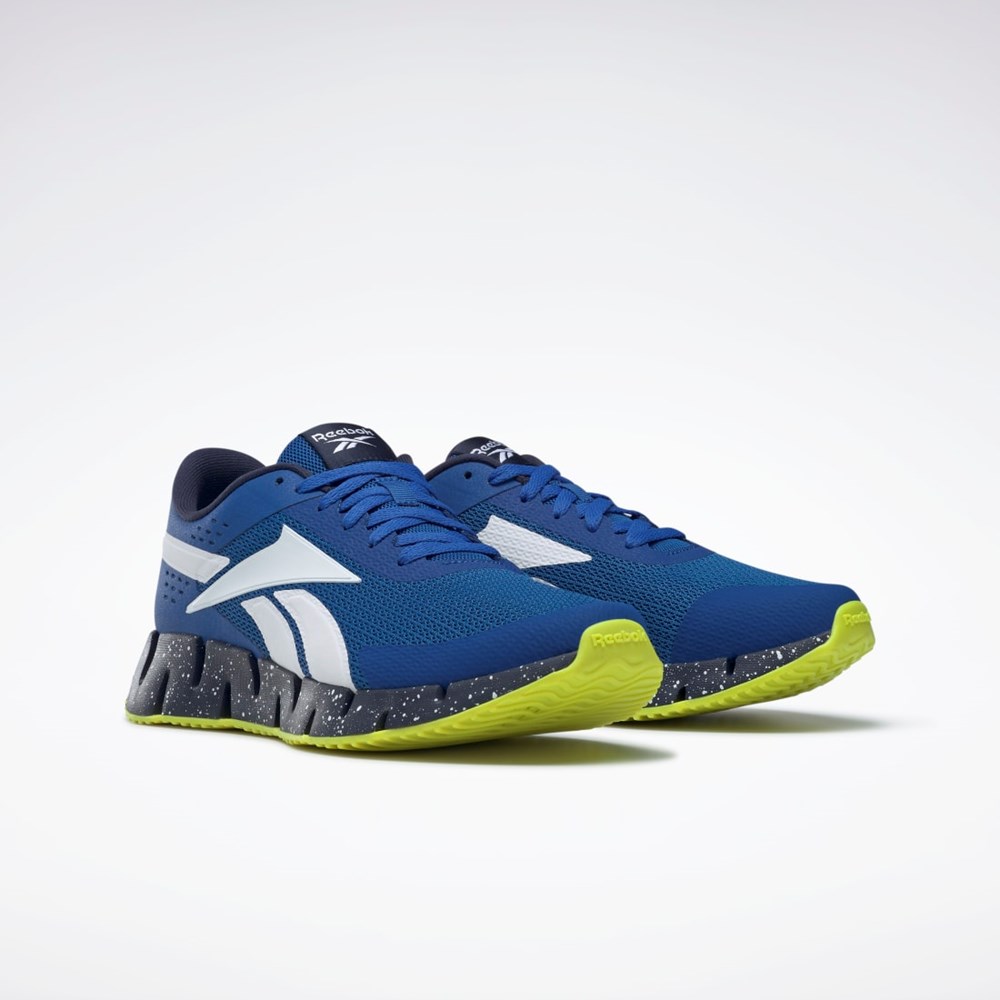 Reebok Zig Dynamica 2 Shoes Vector Blue / Vector Navy / Acid Yellow | HQ5892