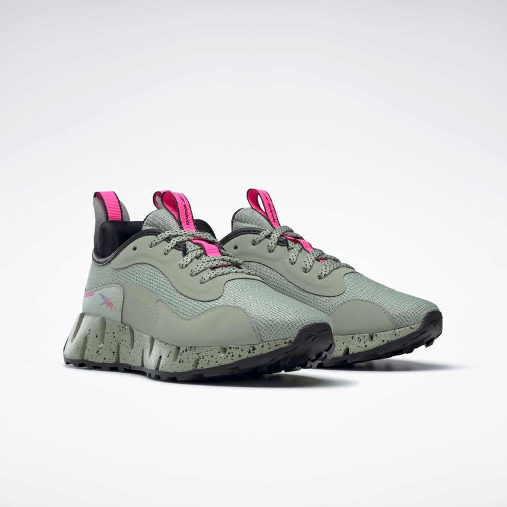 Reebok Zig Dynamica Adventure Shoes Mystic Grey / Core Black / Atomic Pink | HR1887