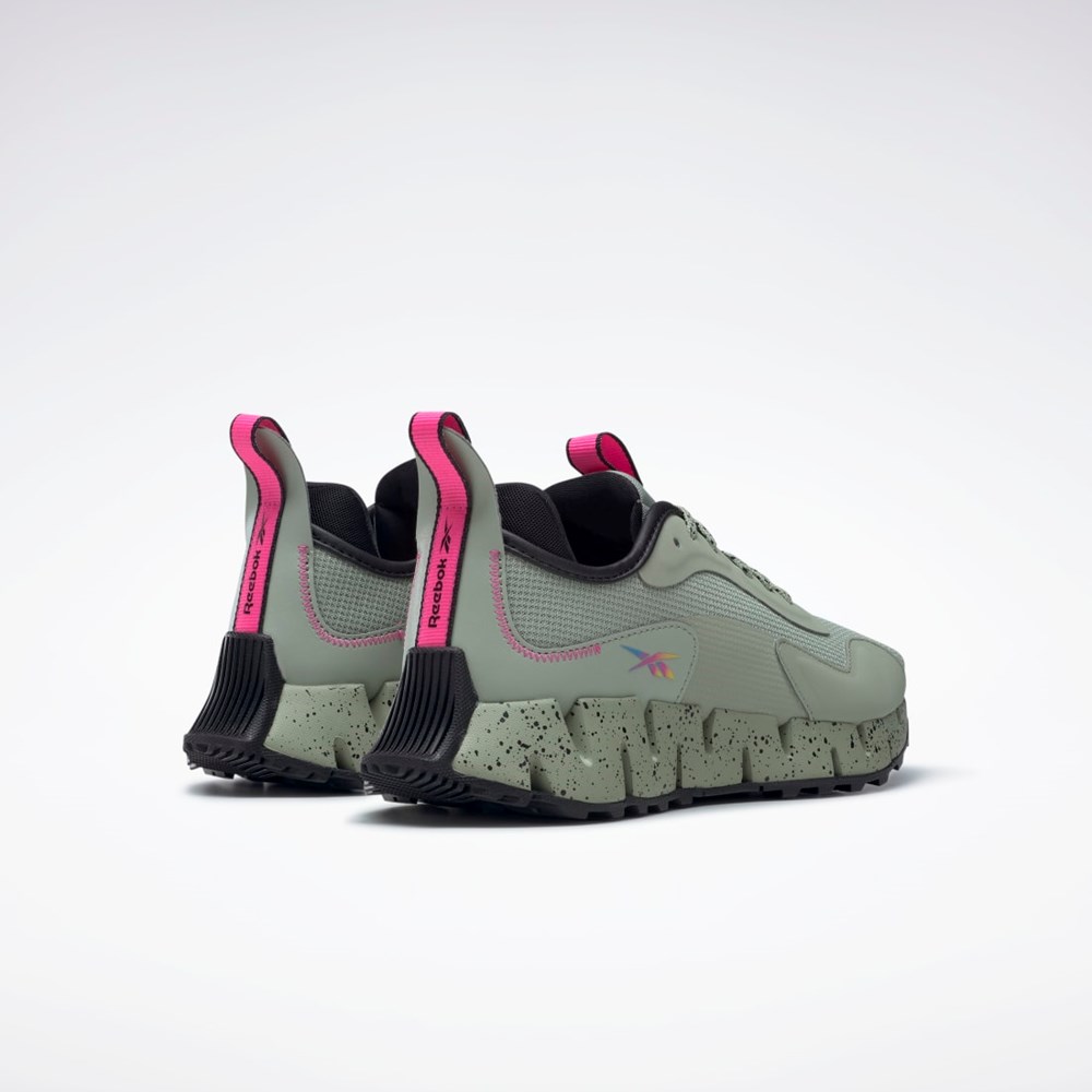 Reebok Zig Dynamica Adventure Shoes Mystic Grey / Core Black / Atomic Pink | HR1887