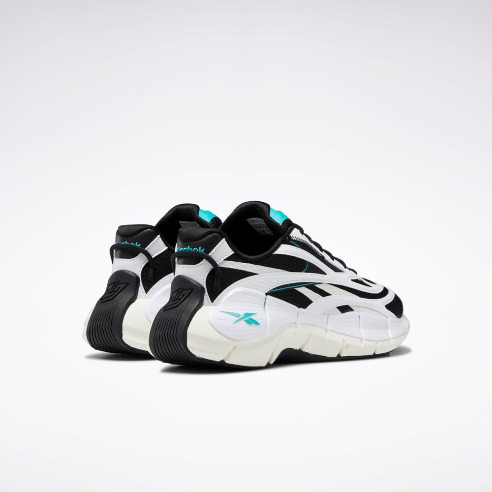 Reebok Zig Kinetica 2.5 Shoes Black / Ftwr White / Classic Teal | GV7002