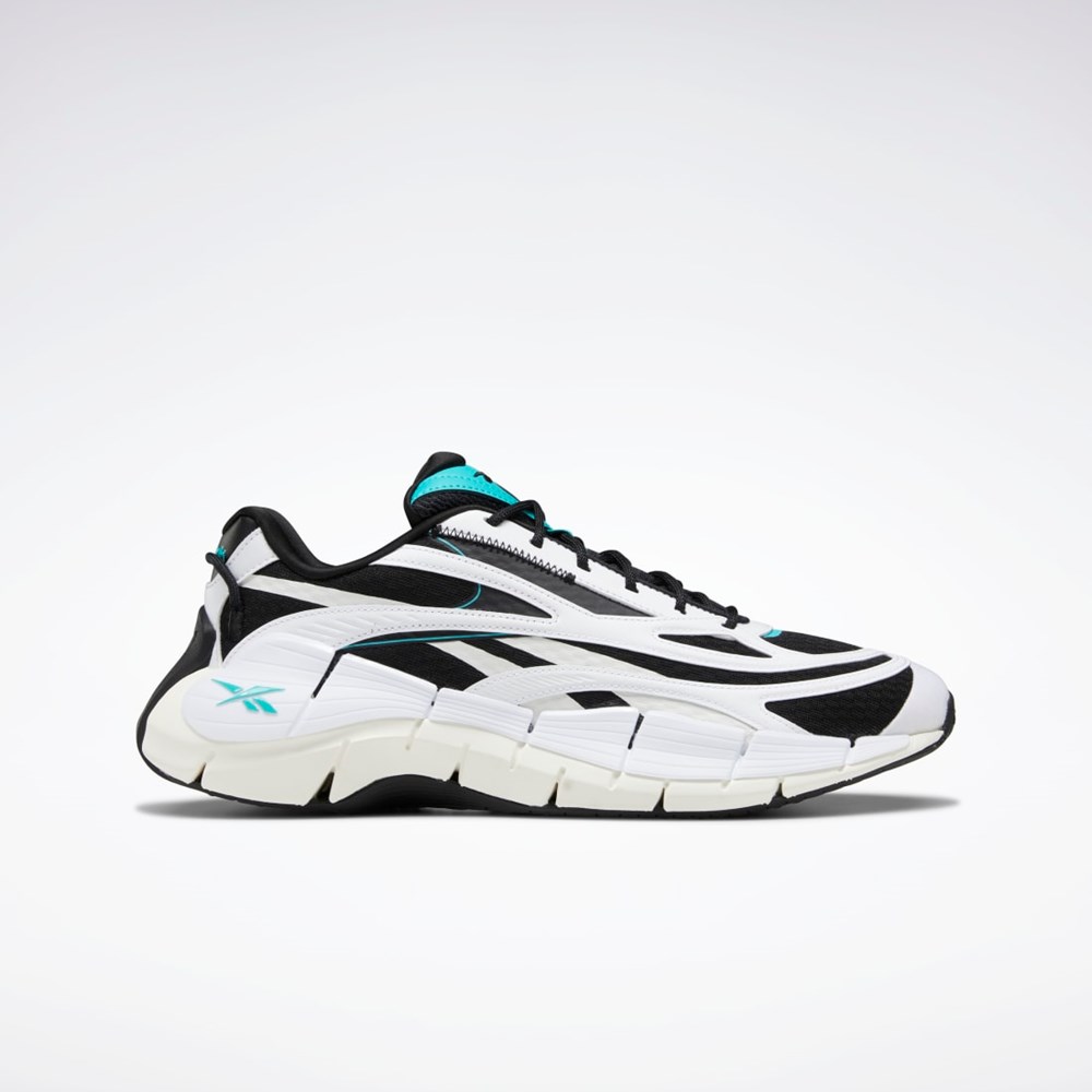 Reebok Zig Kinetica 2.5 Shoes Black / Ftwr White / Classic Teal | GV7002