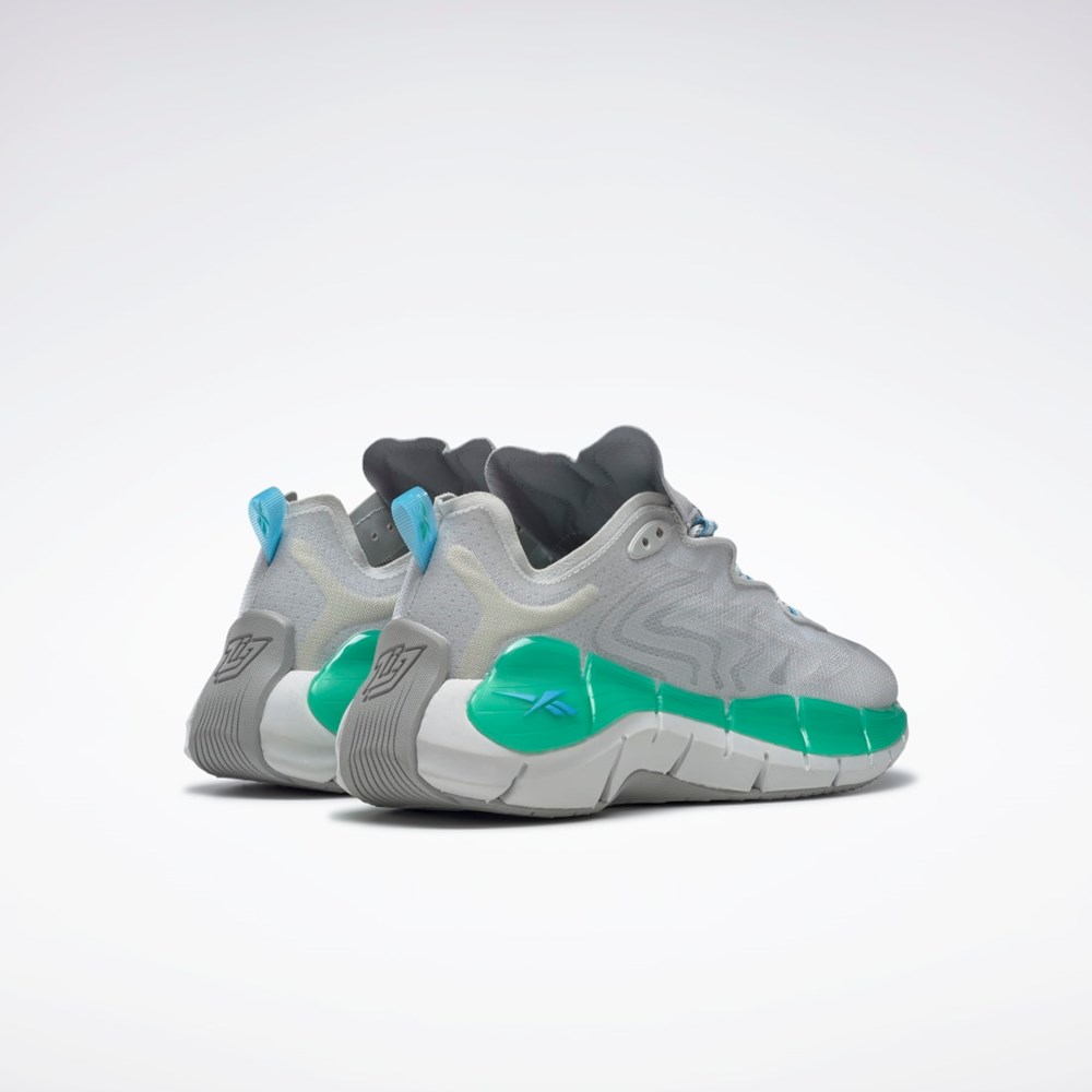 Reebok Zig Kinetica II Shoes Pure Grey 2 / Pure Grey 4 / Future Teal | H00024