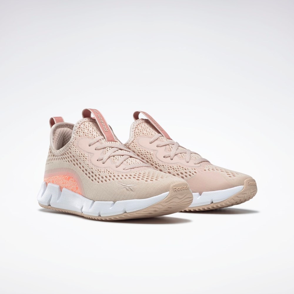 Reebok Zig Sky Shoes Canyon Coral / Soft Ecru / Ftwr White | GX3915