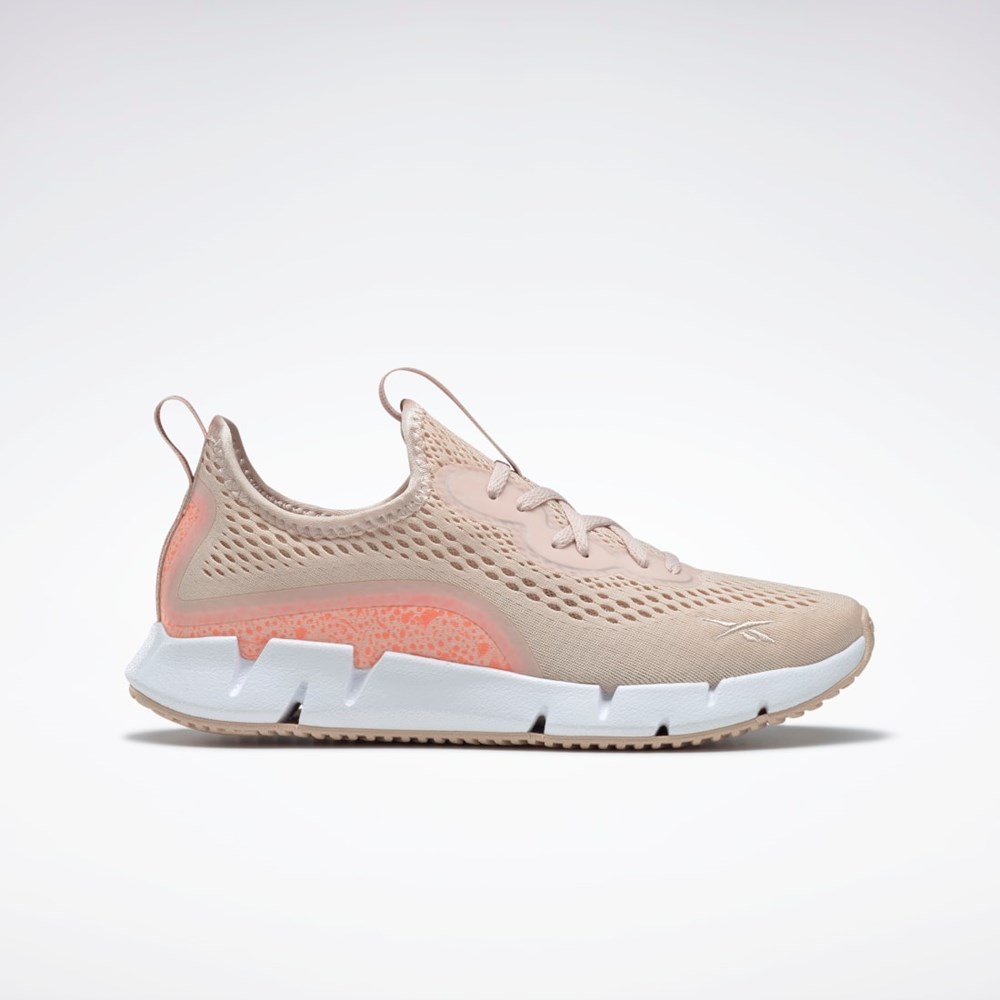 Reebok Zig Sky Shoes Canyon Coral / Soft Ecru / Ftwr White | GX3915