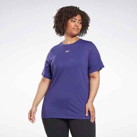 Reebok Burnout T-Shirt (Plus Size) Bold Purple | HL4343