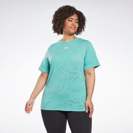 Reebok Burnout T-Shirt (Plus Size) Semi Classic Teal | HL4347