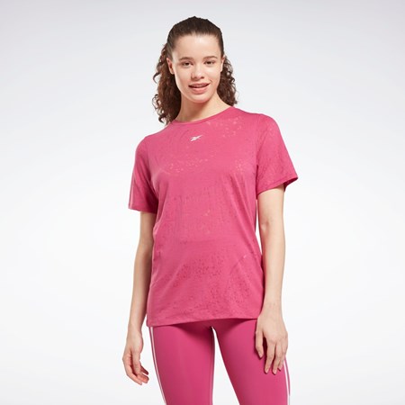 Reebok Burnout T-Shirt Semi Proud Pink | HI4058