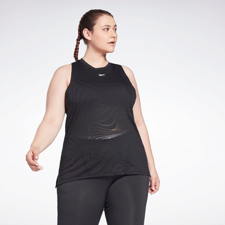 Reebok Burnout Tank Top (Plus Size) Black | HB2050