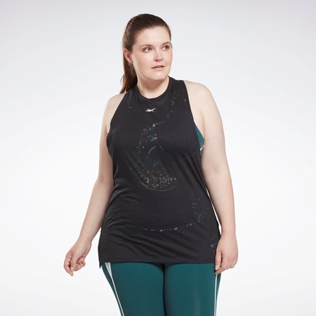 Reebok Burnout Tank Top (Plus Size) Black | HL4350