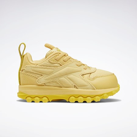 Reebok Cardi B Classic Leather V2 Shoes - Toddler Weathered Yellow / Weathered Yellow / Utility Yellow | GZ4273