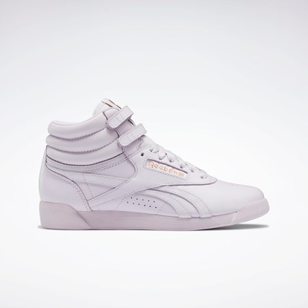 Reebok Cardi B Freestyle Hi Shoes Quartz Glow / Lilac Fog / Ftwr White | GV6613