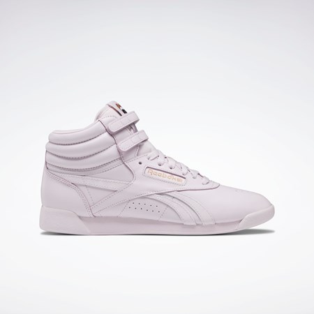 Reebok Cardi B Freestyle Hi Shoes Quartz Glow / Lilac Fog / Ftwr White | GX7175