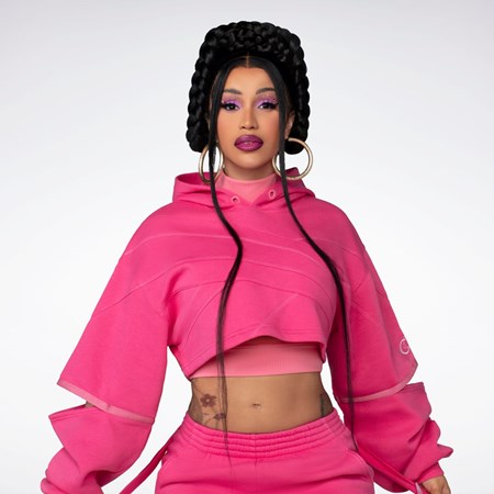 Reebok Cardi B Knit Hoodie Pink Fusion / Pink Fusion | HS4309