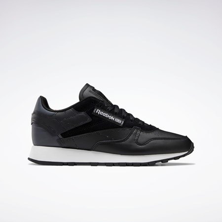 Reebok Classic Leather Make It Yours Shoes Core Black / Cold Grey 6 / Ftwr White | GX6191