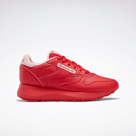 Reebok Classic Leather SP Shoes - Grade School Vector Red / Pink Glow / Vector Red | GZ1598