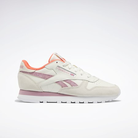 Reebok Classic Leather Shoes Chalk / Infused Lilac / Ftwr White | GY1573