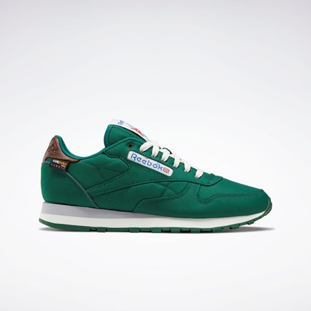 Reebok Classic Leather Shoes Dark Green / Chalk / Brush Brown | GX0285