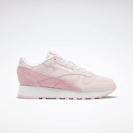 Reebok Classic Leather Shoes Porcelain Pink / Pink Glow / Ftwr White | GW7143