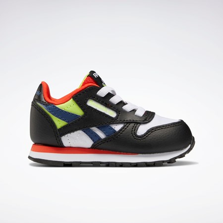 Reebok Classic Leather Shoes - Toddler Core Black / Ftwr White / Dynamic Red | GX1104