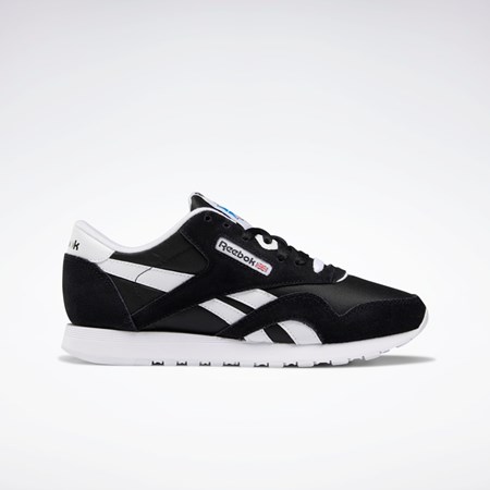 Reebok Classic Nylon Shoes Black / Black / White | FV4506