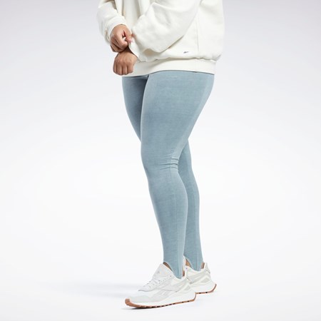 Reebok Classics Natural Dye Stirrup Leggings (Plus Size) Pure Grey 3 | HL0097