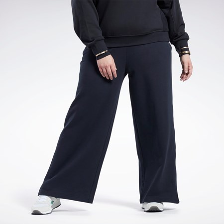 Reebok Classics Wide-Leg Pants (Plus Size) Black | HI2382