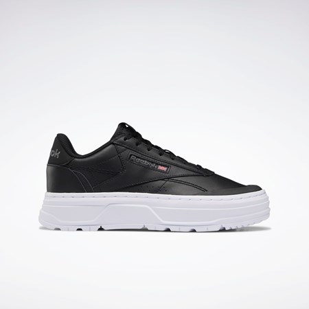 Reebok Club C Double GEO Shoes Core Black / Core Black / Ftwr White | GW0224