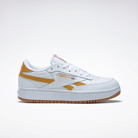 Reebok Club C Double Revenge Shoes Ftwr White / Bright Ochre / Reebok Rubber Gum-06 | GY9740