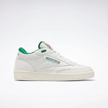 Reebok Club C Mid II Vintage Shoes Chalk / Glen Green / Classic White | H68833