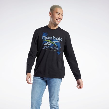 Reebok Graphic Series Pre-Season Long Sleeve T-Shirt Black | HH7391