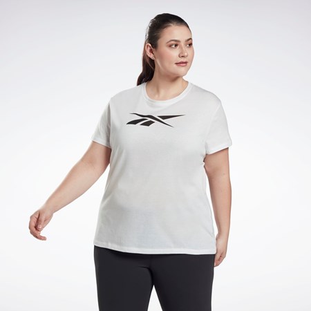 Reebok Graphic Vector T-Shirt (Plus Size) White | GN6876