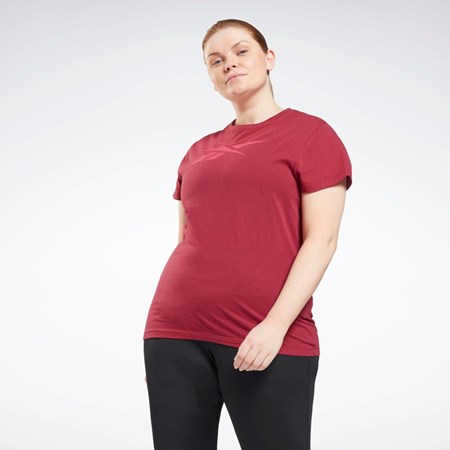 Reebok Graphic Vector T-Shirt (Plus Size) Punch Berry | GR9105