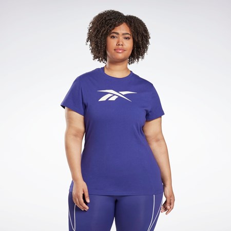 Reebok Graphic Vector T-Shirt (Plus Size) Bold Purple | HM6328