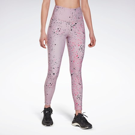 Reebok Lux 2.0 Multi-Colored Speckle Leggings Infused Lilac | HK6836