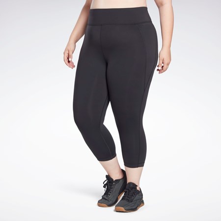 Reebok Lux 3/4 Leggings (Plus Size) Black | HB6419