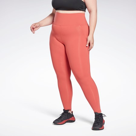 Reebok Lux High-Waisted Tights (Plus Size) Rhodonite | HB2044