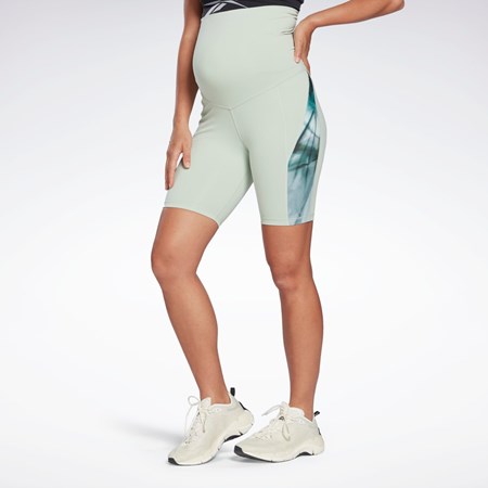 Reebok Lux Maternity Bike Shorts Light Sage | H56393