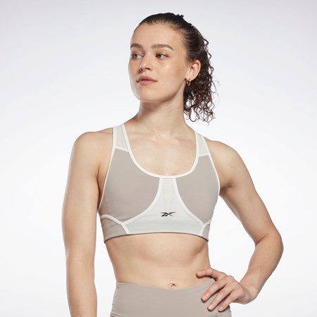 Reebok Lux Racer Padded Colorblocked Bra Boulder Grey | H51698