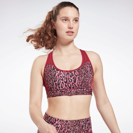 Reebok Lux Racer Padded Sports Bra Punch Berry | H43951