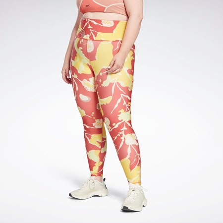 Reebok MYT Printed Leggings (Plus Size) Rhodonite | HA0528