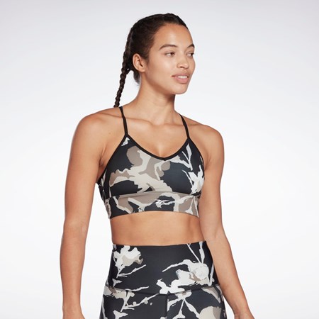 Reebok MYT Printed Sports Bra Black | H65567