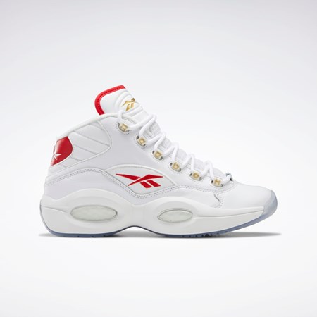 Reebok Question Mid Basketball Shoes Ftwr White / Ftwr White / Vector Red | GX0230