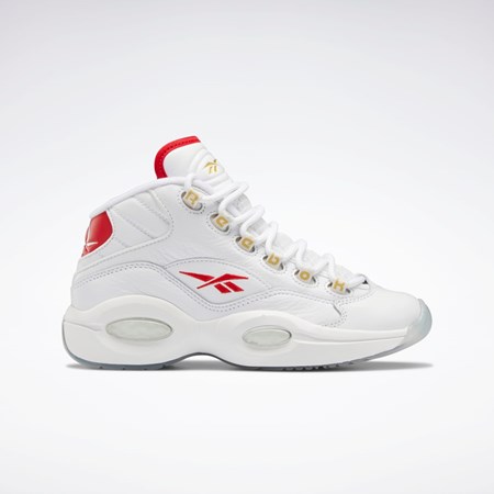 Reebok Question Mid Shoes - Grade School Ftwr White / Vector Red / Ftwr White | HP2960