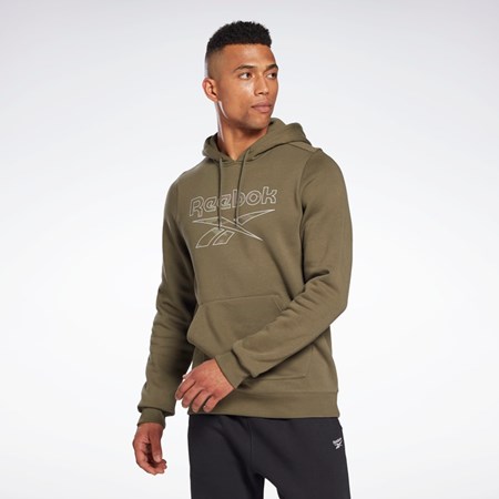 Reebok Reebok Identity Big Logo Hoodie Army Green | HE8175