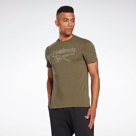 Reebok Reebok Identity Big Logo T-Shirt Army Green | HE8177