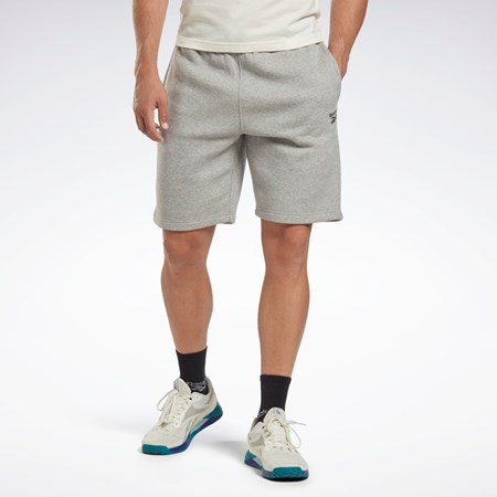 Reebok Reebok Identity Fleece Shorts Medium Grey Heather | HS7113