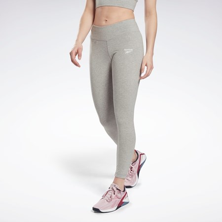 Reebok Reebok Identity Leggings Medium Grey Heather / White | GR9405