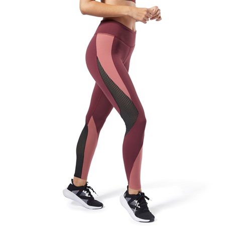 Reebok Reebok Lux 2 Leggings Maroon / Rose Dust | EC5884