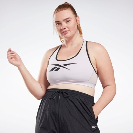 Reebok Reebok Lux Vector Racer Sports Bra (Plus Size) Quartz Glow | H64900