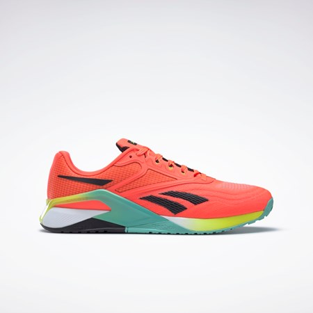 Reebok Reebok Nano X2 Training Shoes Orange Flare / Core Black / Acid Yellow | GX9914